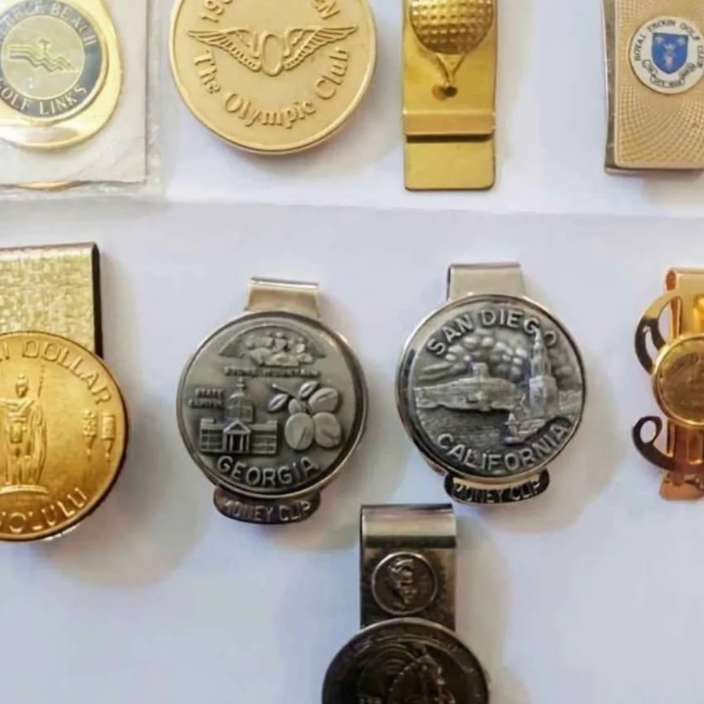Mixed Metal Money Clip Set — Gold & Silver
